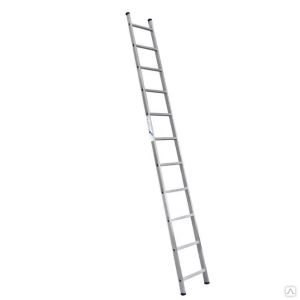 Лестница алюминиевая односекционная 5111, 307 см, серый 