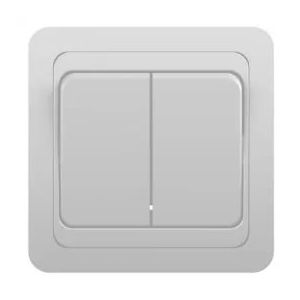 Выключатель 2 клавишный внутренний Валери Универсал В0023, белый