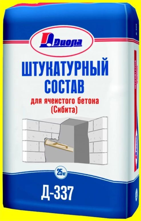 Штукатурный состав цементный диола 335