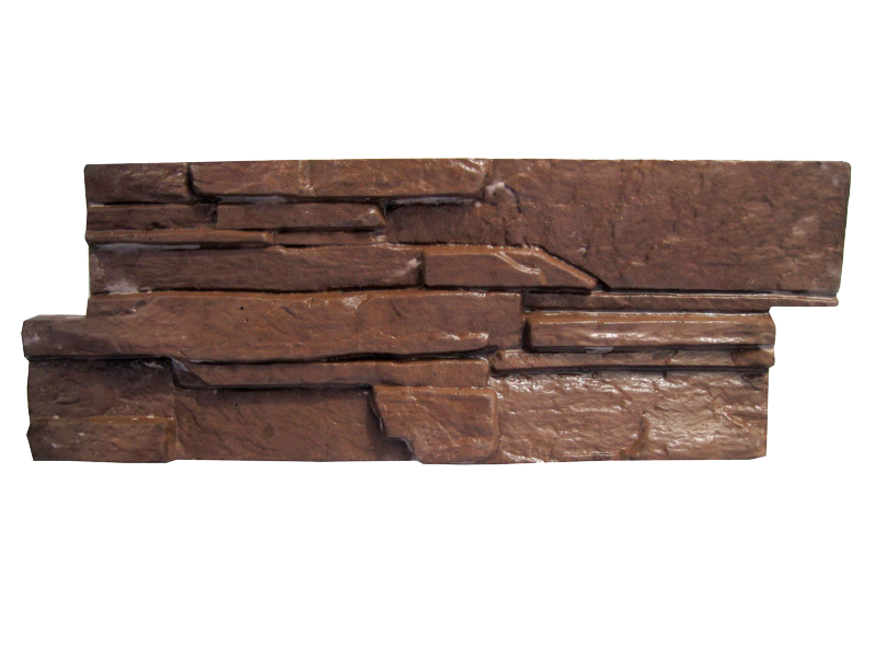 Фасадно-облицовочная плитка "Сланец" 480*190 мм коричневый