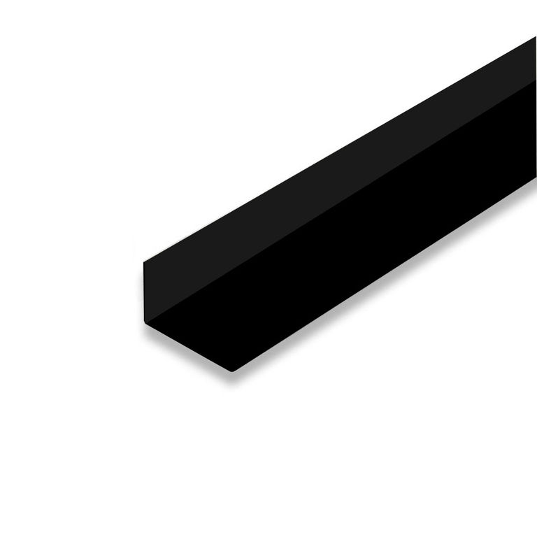 Угол арочный пвх (ideal), 007 черный 20*12*2700 мм а20 Идеал