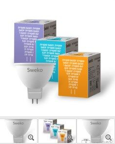 Лампа светодиодная Sweko 42LED-MR-7W-230-6500K-GU-5.3P #1