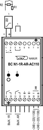 Блок сопряжения NAMUR BC N1-1R-AR-AC110 2