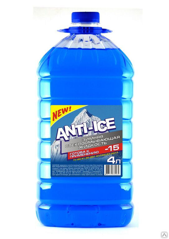 Жидкость Незамерзайка ANTI-ICE -15 4 л ПЭТ