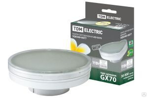 Лампа светодиодная GX70-11 Вт-3000 К TDM ELECTRIC SQ0340-0077 