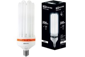 Лампа энергосберегающая КЛЛ-8U-200 Вт-6500 К–Е40 (125х363 мм) TDM ELECTRIC SQ0323-0084