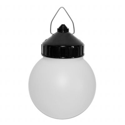 Подвесной светильник ЭРА НСП 01-60-003 Гранат полиэтилен IP44 E27 Ø150 шар белый НСП-60Вт сигнальный Б0052010