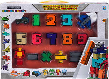 Набор Трансформеры 1 Toy Трансботы ''Боевой расчет'' (10 цифр 5 знаков)Т16430