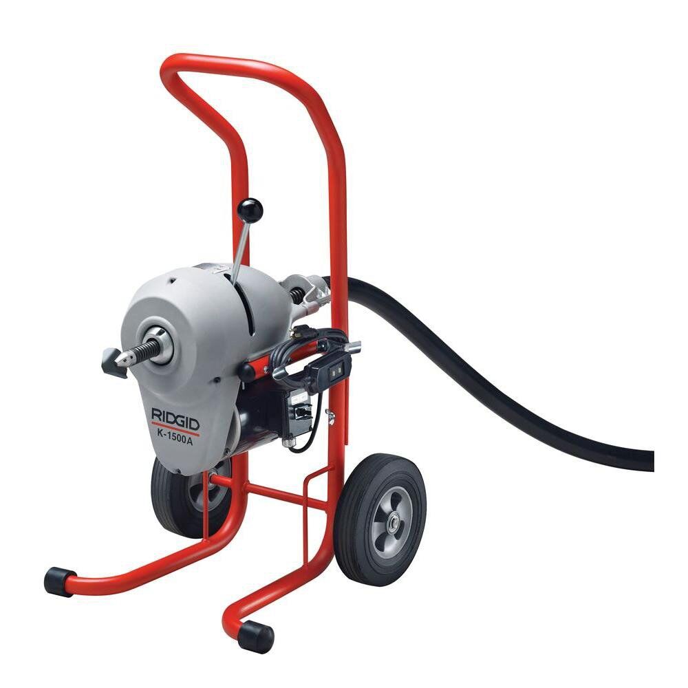 Канализационные машины для прочистки. Прочистная машина Ridgid. Ridgid к-1500. Ridgid k-1500а se секционная прочистная машина полная комплектация 45317. Машина прочистная секционного типа Ridgid k-1500a se, арт.45317.