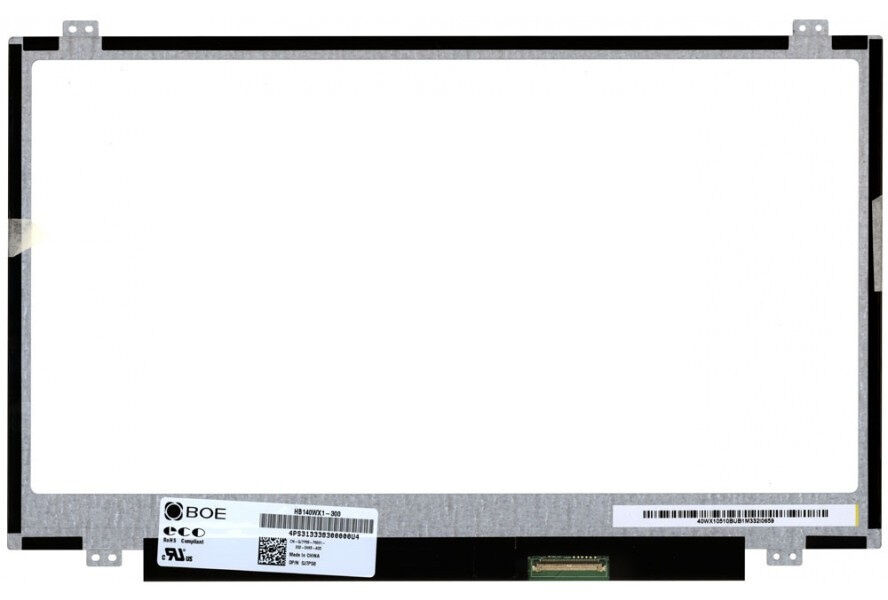 Матрица для ноутбука 14.0 1366x768 40pin LVDS Slim TN N140BGE-L42 TN Glossy 60Hz