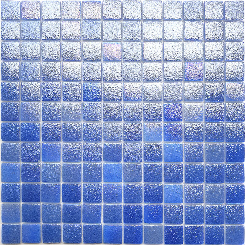 Мозаика стеклянная STP-BL024 синий, голубой, поверхность глянцевая полированная NATURAL Steppa