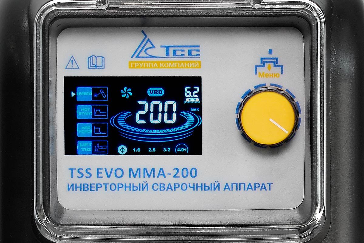 Сварочный инвертор ТSS EVO MMA-200, цена в Новосибирске от компании  ТехноСпецРесурс