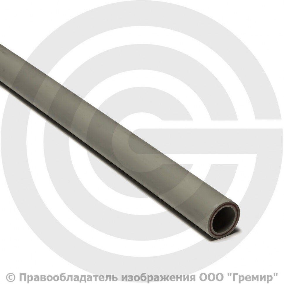 Труба PP-R серая армированная стекловолокном Дн 63х8,6 Ру-20 SDR7,4 (Т