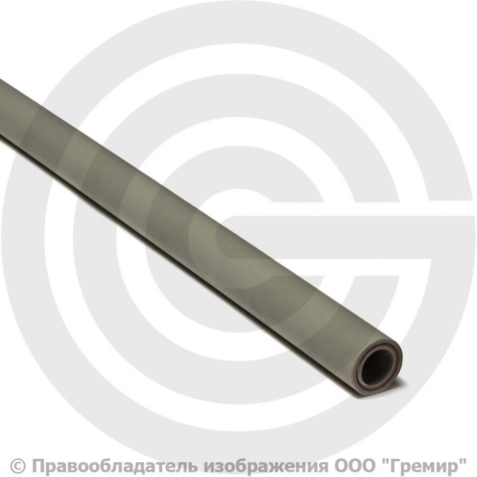 Труба PP-R серая армированная стекловолокном Дн 63х10,5 Ру-25 SDR6 (Т