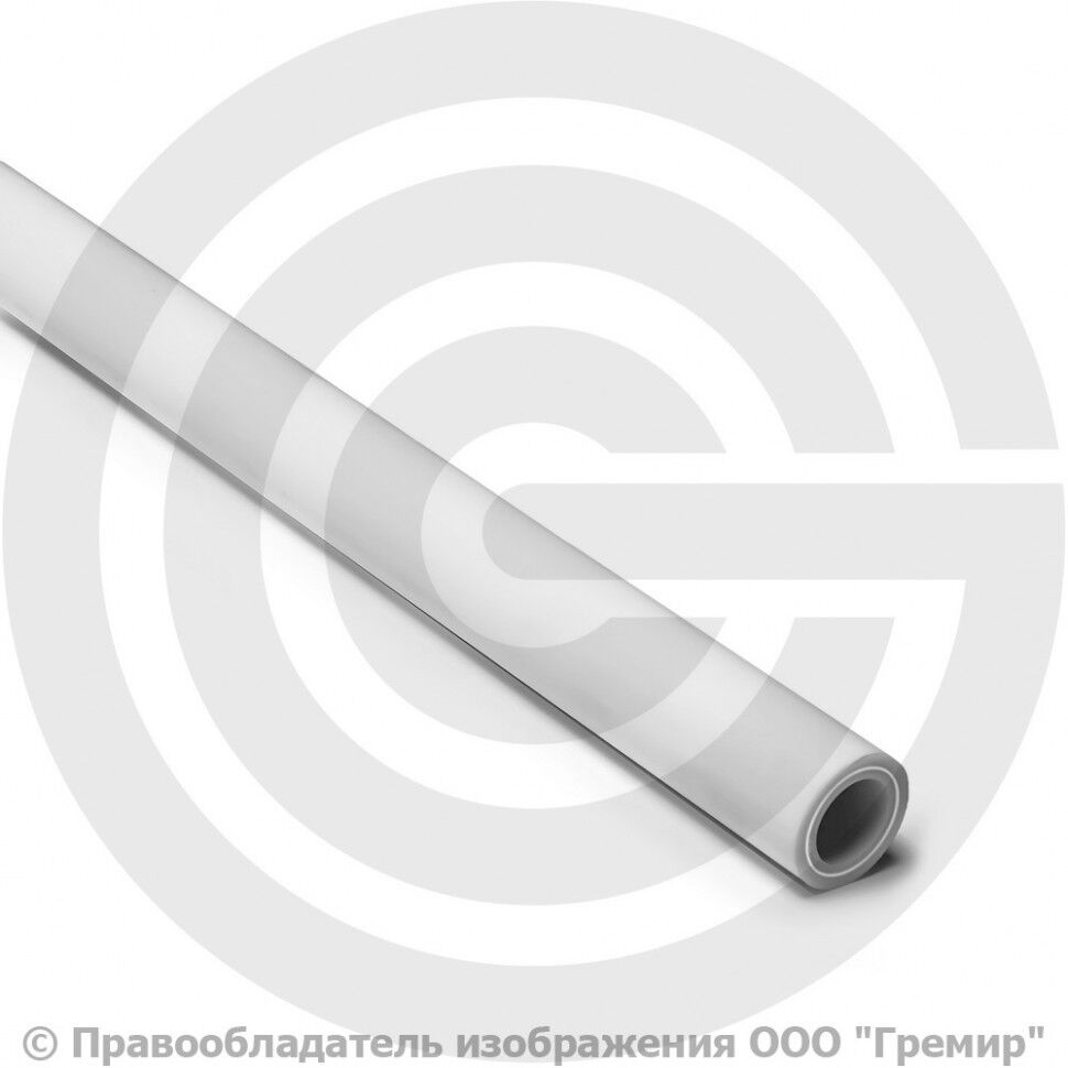 Труба PP-R белая армированная алюминием Дн 63х10,5 Ру-25 SDR6 (Т
