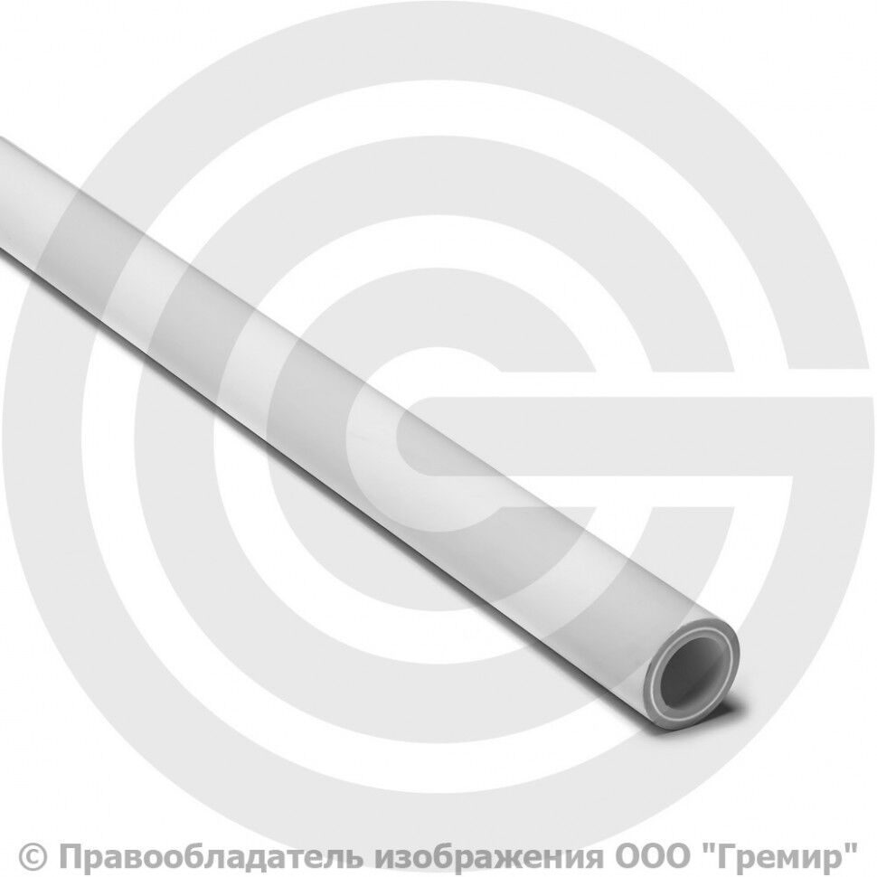 Труба PP-R белая армированная алюминием Дн 63х10,5 Ру-25 SDR6 (Т