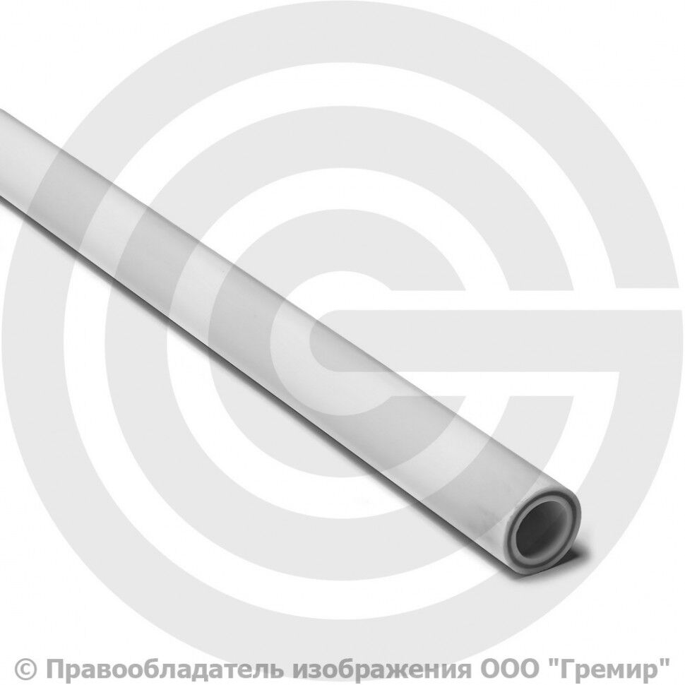 Труба PP-RGF белая армированная стекловолокном Дн 50х8,3 Ру-25 SDR6 (Т