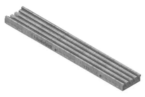 Лоток CompoMax Open Slot «Гребенка» из полимербетона серый шириной 150 мм
