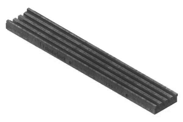 Лоток CompoMax Open Slot «Гребенка» из полимербетона черный шириной 150 мм