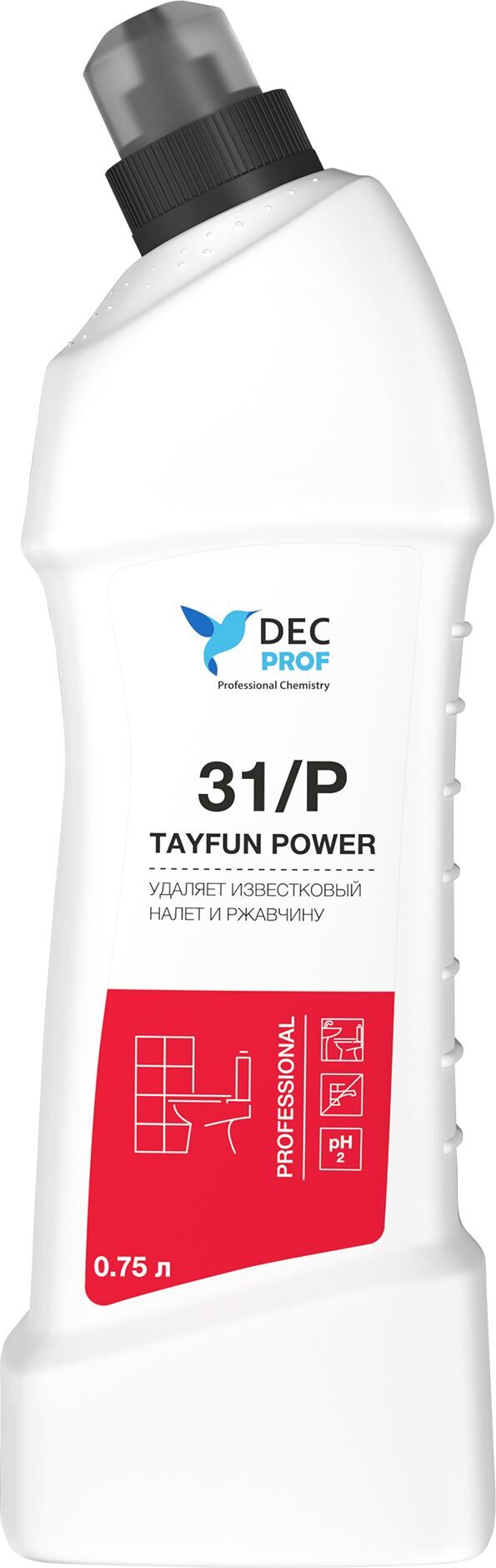 DECPROF 31/P TAYFUN Средство для ежедневной мойки санузлов и ванных комнат 0,75л