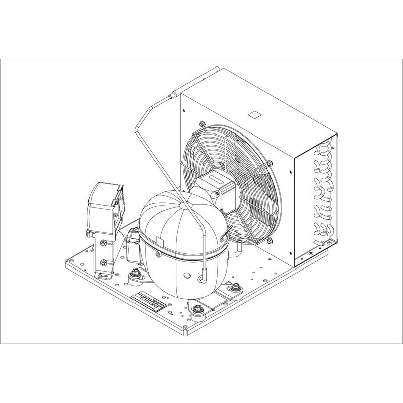 Компрессорно-конденсаторный агрегат Embraco UNT 6222GK (602CA5204AA/602CA5212AA)