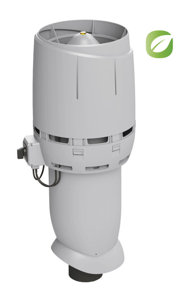 Кровельный вентилятор VILPE ECo110P/700 FLOW для биотуалетов и удаления почвенного газа радона 2