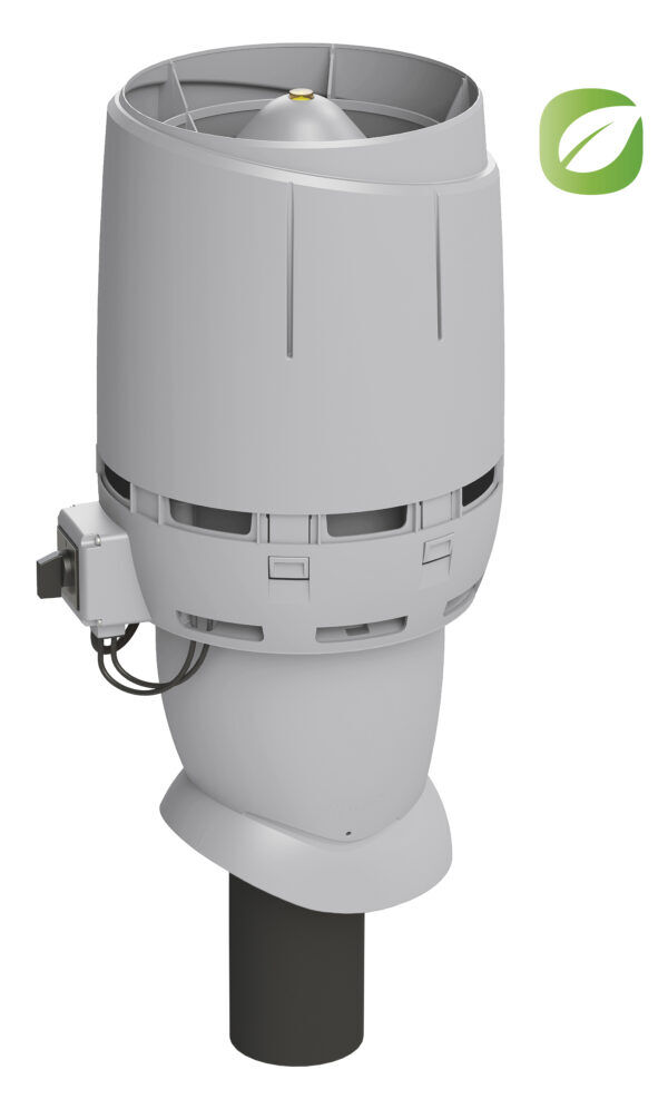 Кровельный вентилятор VILPE ECo110P/500 FLOW для биотуалетов и удаления почвенного газа радона 1