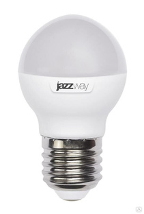 Лампа светодиодная PLED-SP G45 9 Вт шар 5000К холод. бел. E27 820 лм 230 В JazzWay 2859662A 