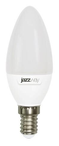 Лампа светодиодная PLED-SP 9 Вт C37 свеча 5000К холодный цвет белый E14 820 лм 230 В JazzWay 2859488A