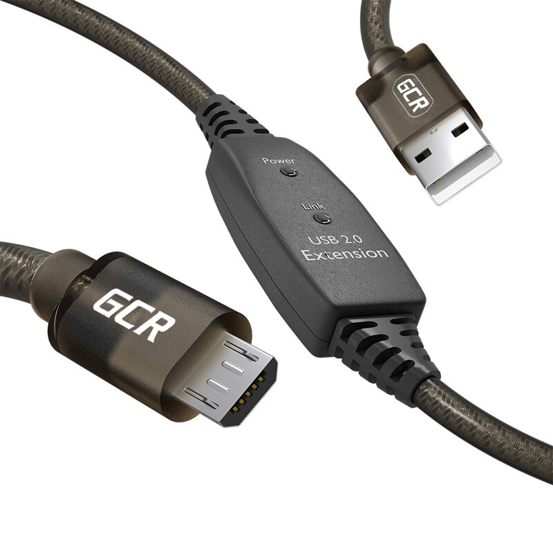 GCR-53813, USB кабель Greenconnect microUSB Type B (M) -> USB Type A (M) 10.00м