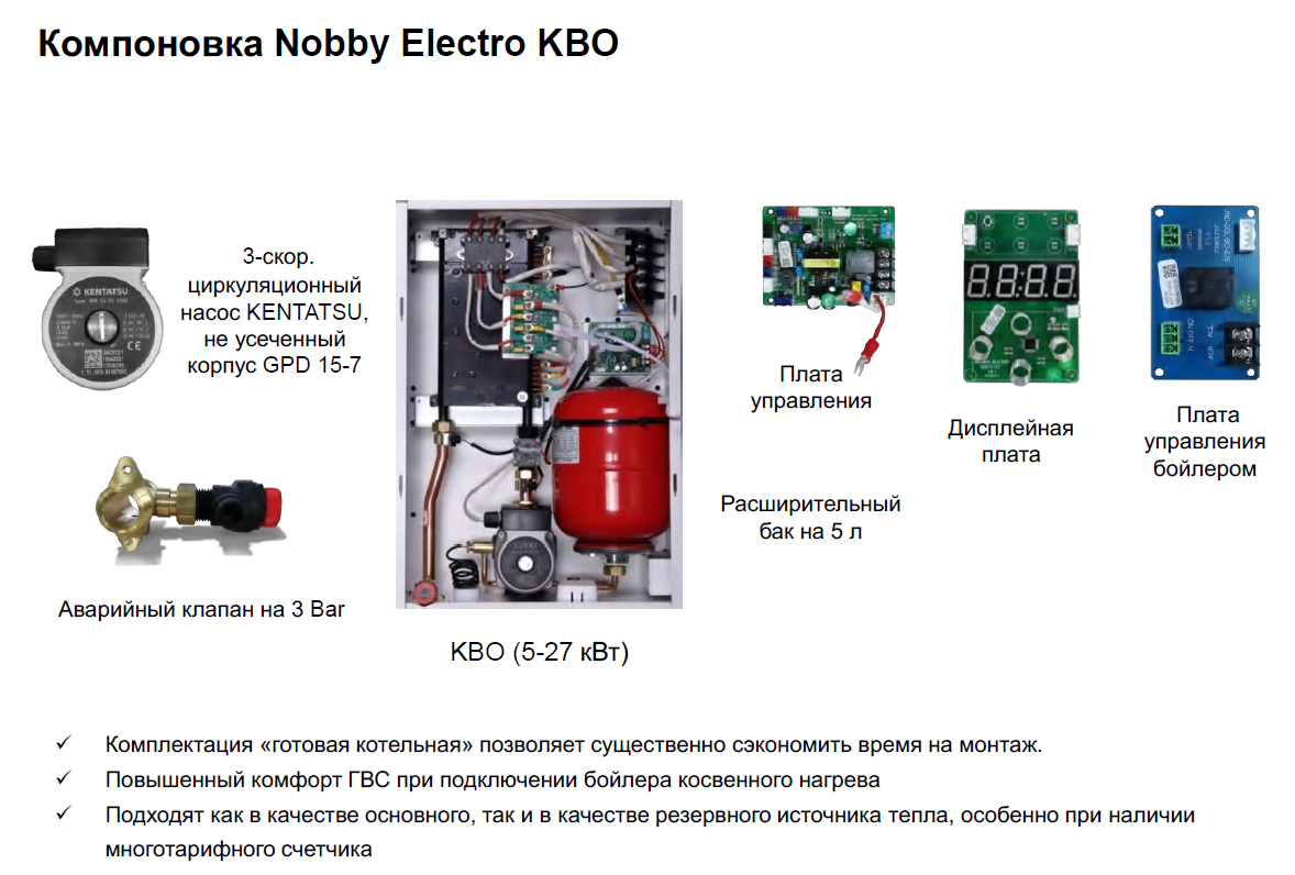 Котел электрический Kentatsu Nobby Electro KBO-05 4