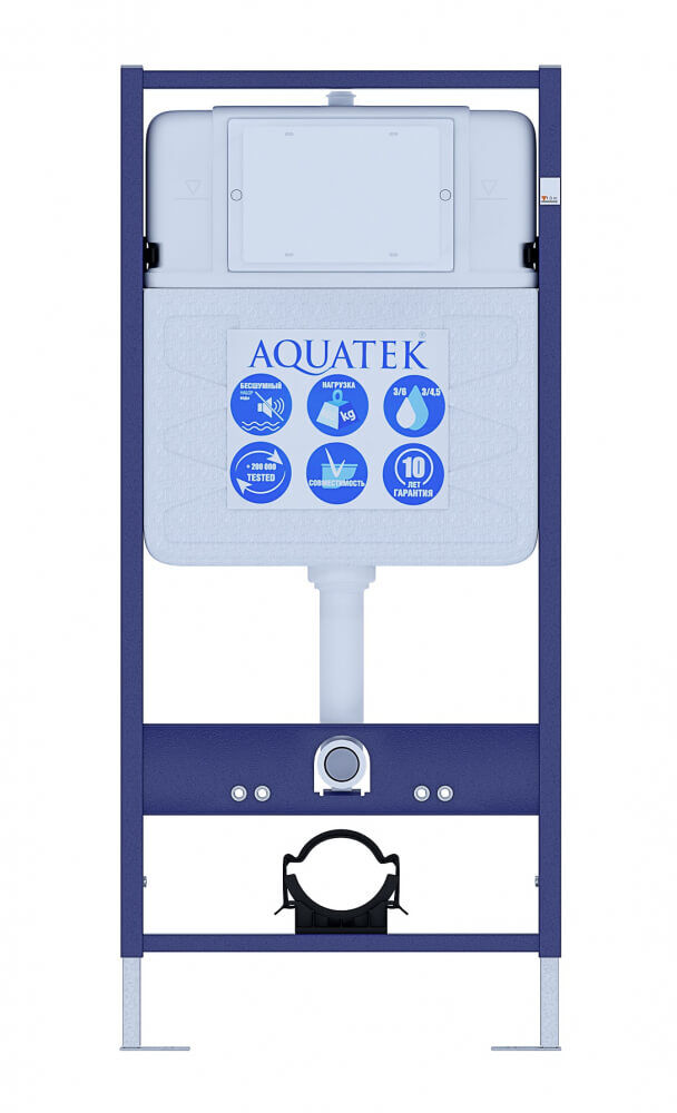 AQUATEK Easy Fix 50 INS-0000010 Инсталляция для подвесного унитаза 1130х500х100+звукоизоляционная прокладка