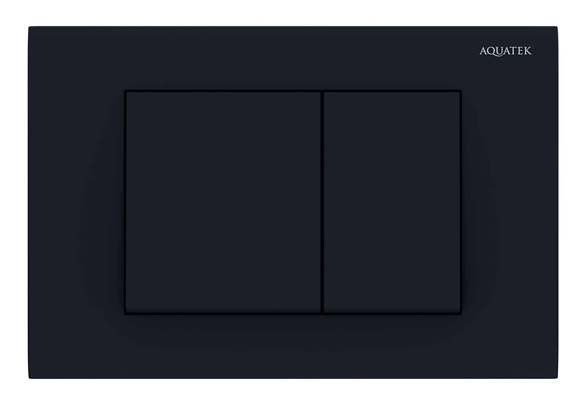 AQUATEK KDI-0000012 (001D) Панель смыва черная матовая, клавиши квадрат