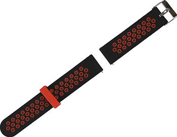 Ремешок силиконовый Red Line для cмарт часов Xiaomi Amazfit BIP/GTS 20 mm, черный с красным для cмарт часов Xiaomi Amazf