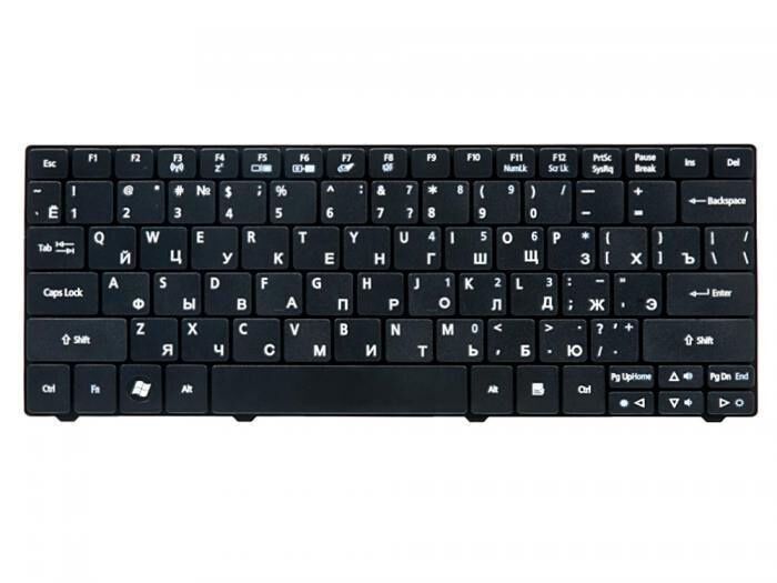Клавиатура для Acer 1810 1830T 1410 One 721 722 751 Черная p/n: ZA3, ZA5, NSK-AQ00R, NSK-AQ10R