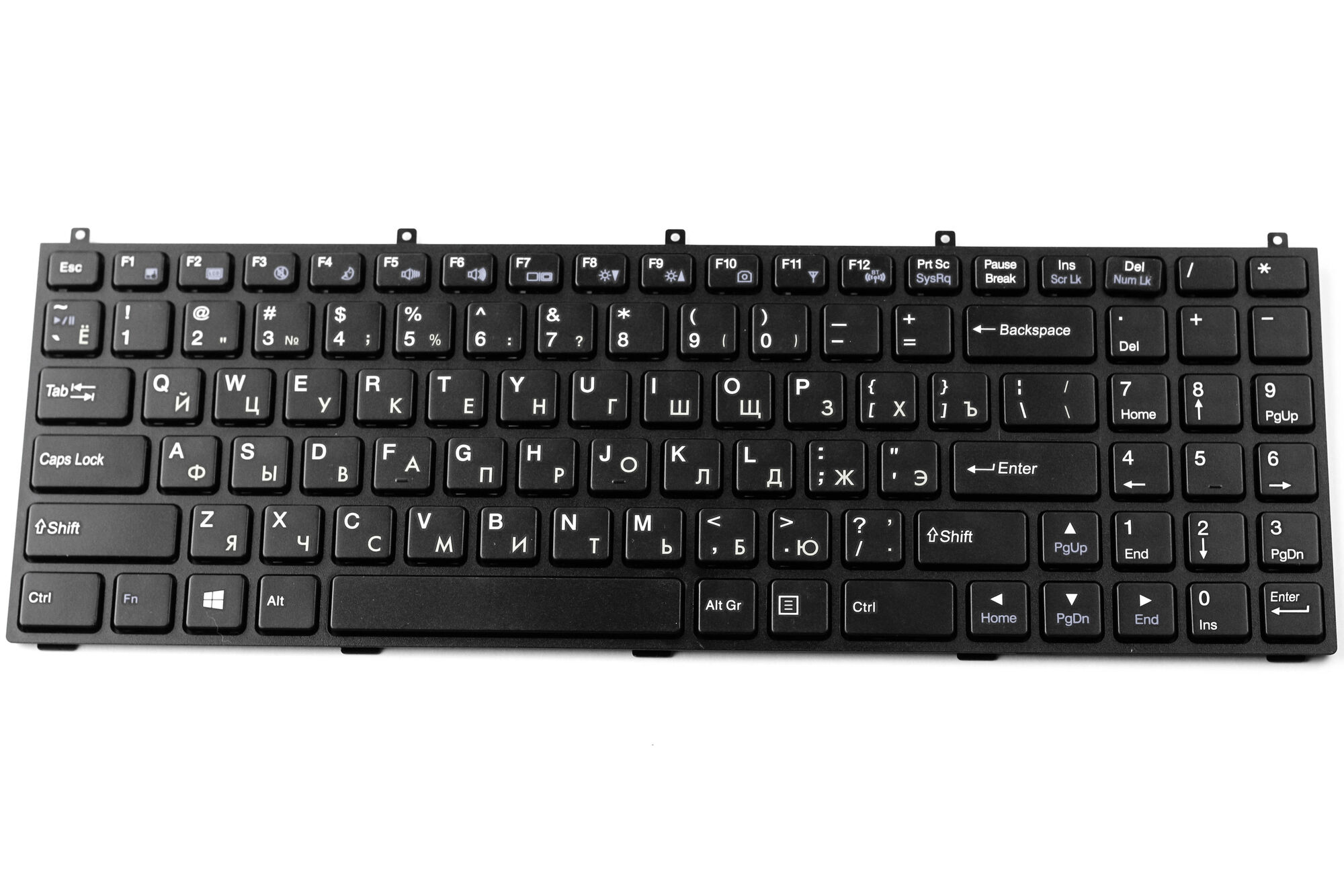 Клавиатура для ноутбука DNS Clevo W765K C4500 Черная с рамкой p/n: MP-08J46SU-430, 6-80-M9800-280-1 DNS / Clevo