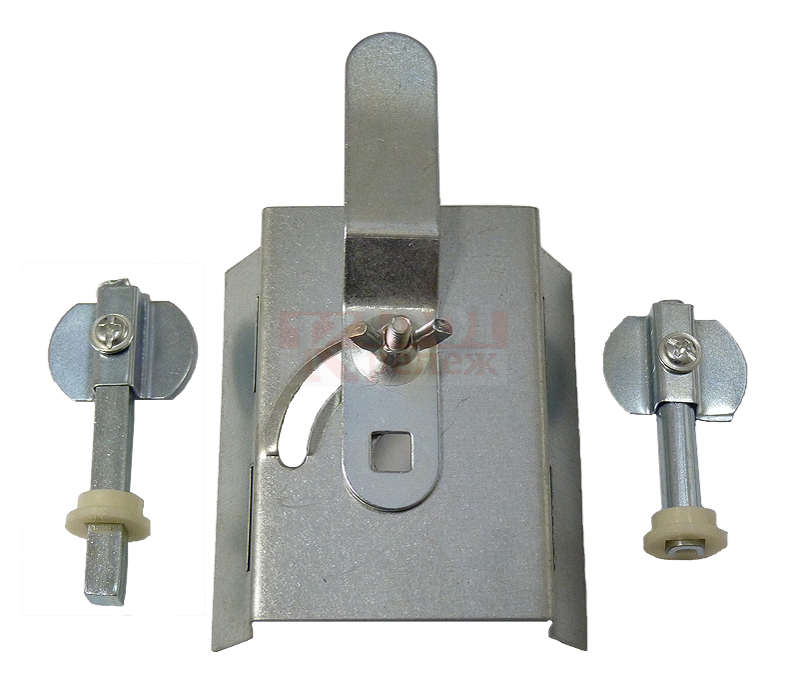 ARS01 Узел управления с квадратной ручкой к дроссель-клапану оц. сталь, до 400 мм 1001 КРЕПЕЖ