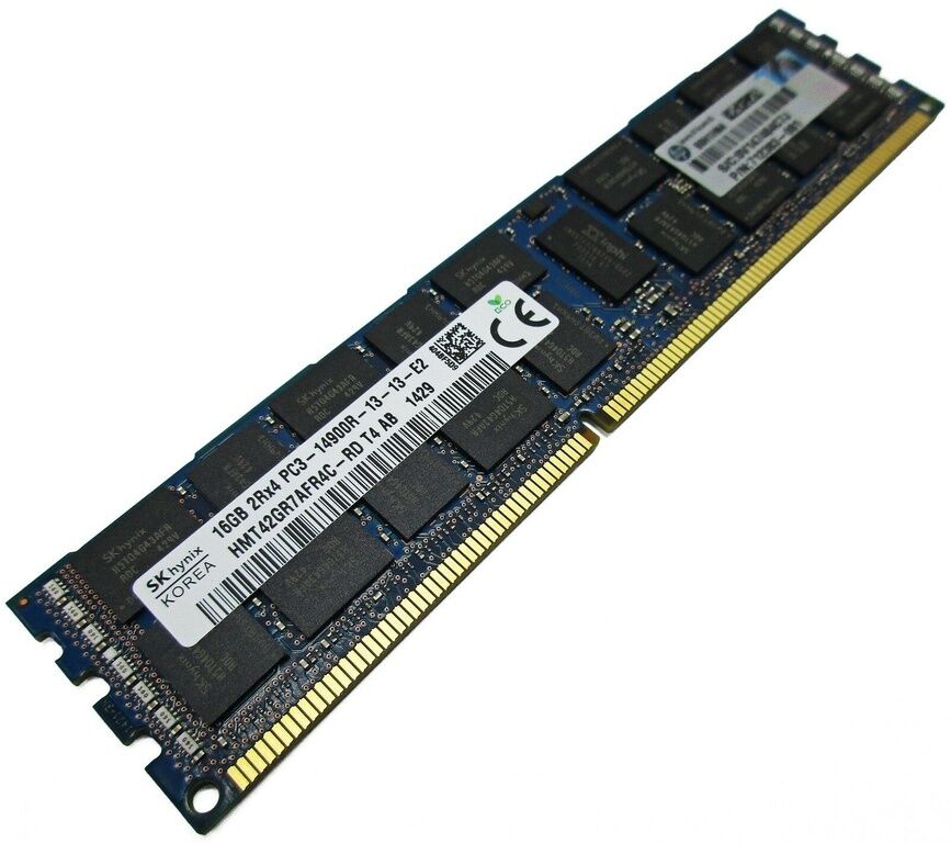 Модуль памяти DDR3 16Gb Hynix HMT42GR7AFR4C-RD 16GB 2Rx4 PC3-14900R DDR3 1866MHz ECC REG x4 1,5V Dual Rank