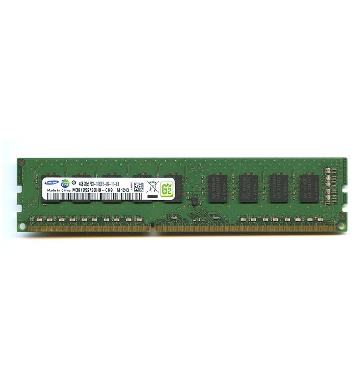 Модуль памяти DDR3 4Gb Unbuffered Samsung M391B5273DH0-CH9 PC3-10600E ECC 1333Mhz 2Rx8 1,5V Dual Rank