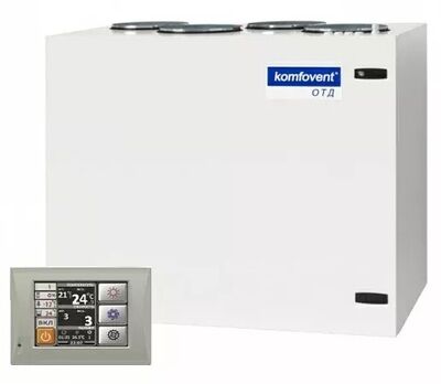 Приточновытяжная вентиляционная установка Komfovent ОТД-R-3000-UV-HW F7/M5 (L/A)