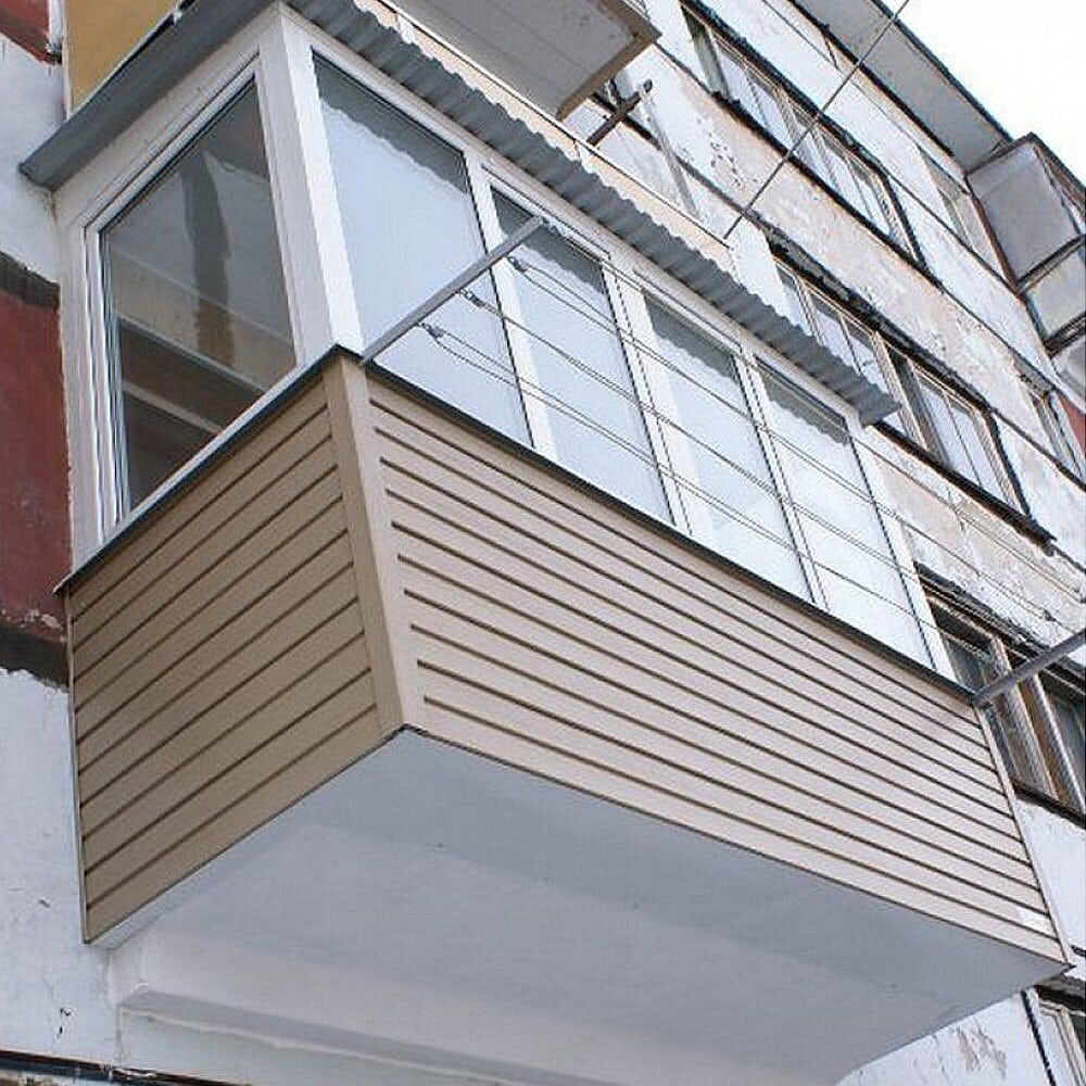 балкон отделка сайдингом фото