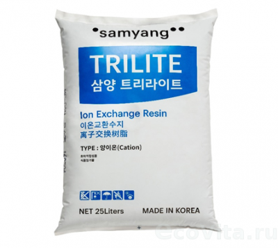 Ионообменная смола TRILITE MC-08 (25л/20кг), Корея, за меш.