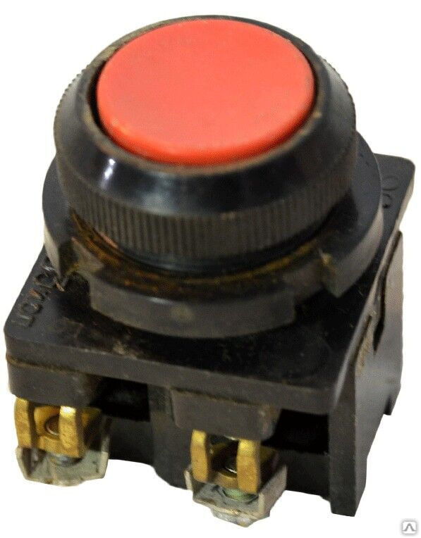 Переключатель кнопочный КЕ 012 исполнение 8 кнопка черная