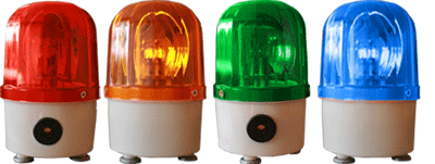 Лампа сигнальная ЛН-1101 (Желтый без сирены ~220В) крепёж - резьба