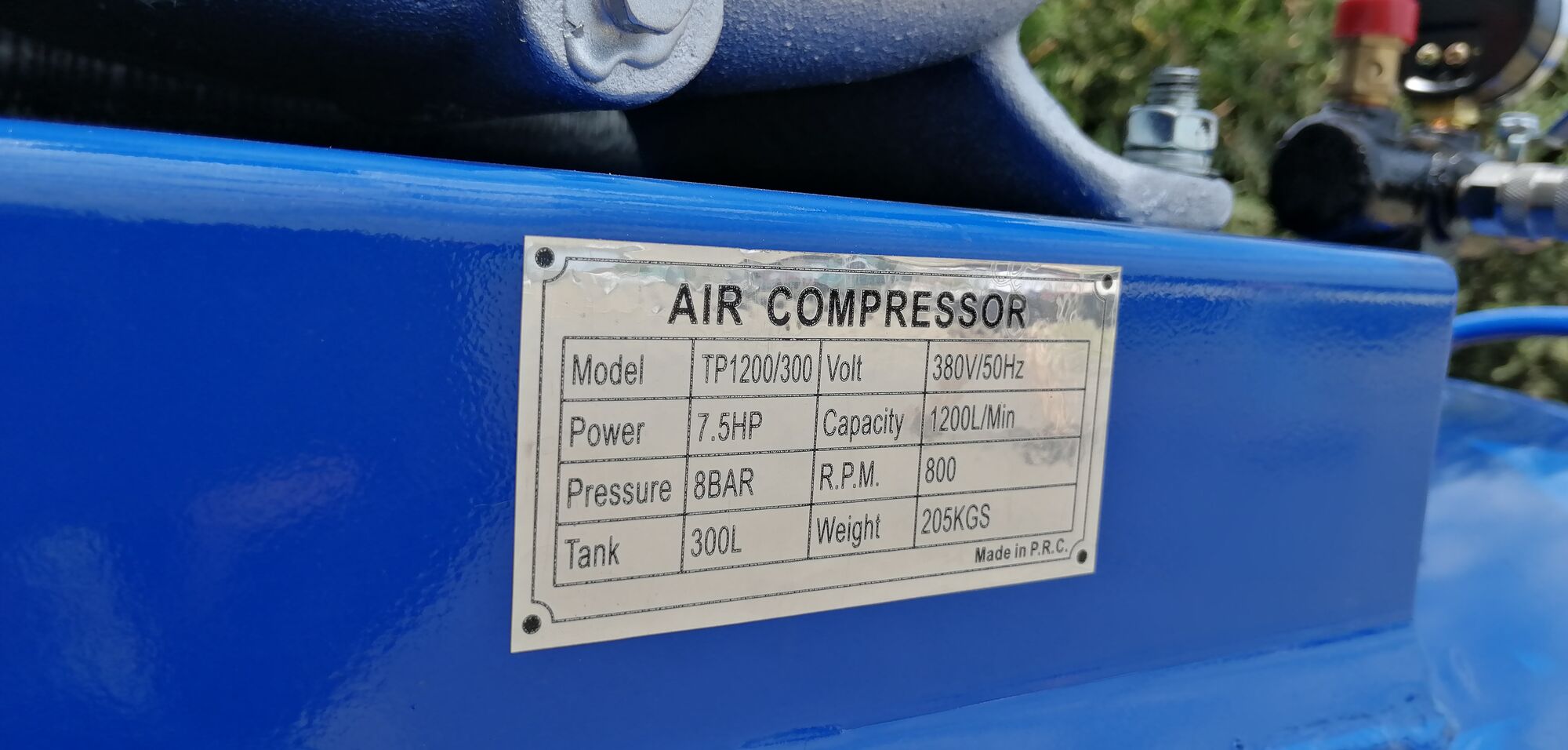 Компрессор воздушный S&K 1200 л/мин 7,5 кВт 300л 7