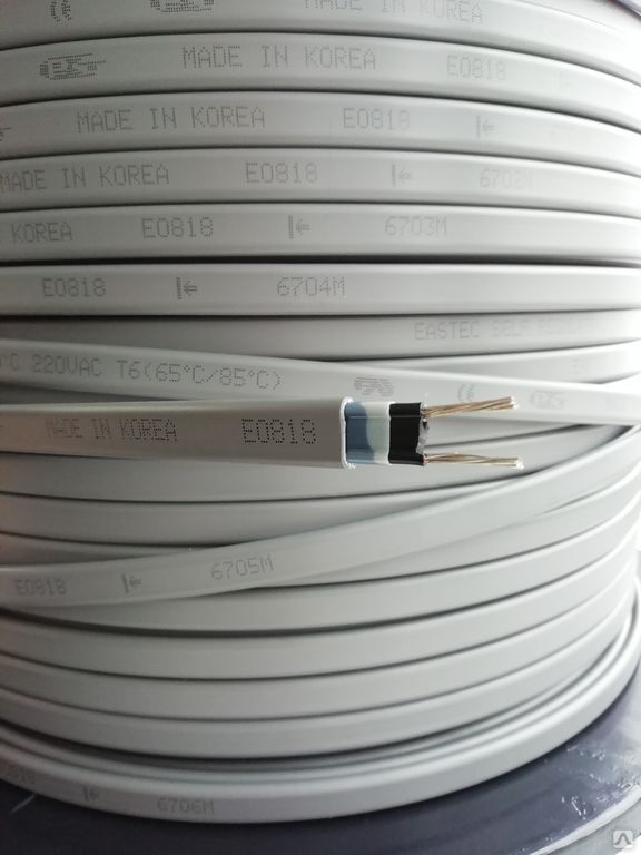 Греющий кабель Eastec SRL 24-2 M=24W