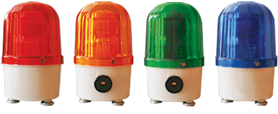 Лампа сигнальная ЛС-5101С (LTD-5101J) (Красная с сиреной =12В) крепление плафона: резьба