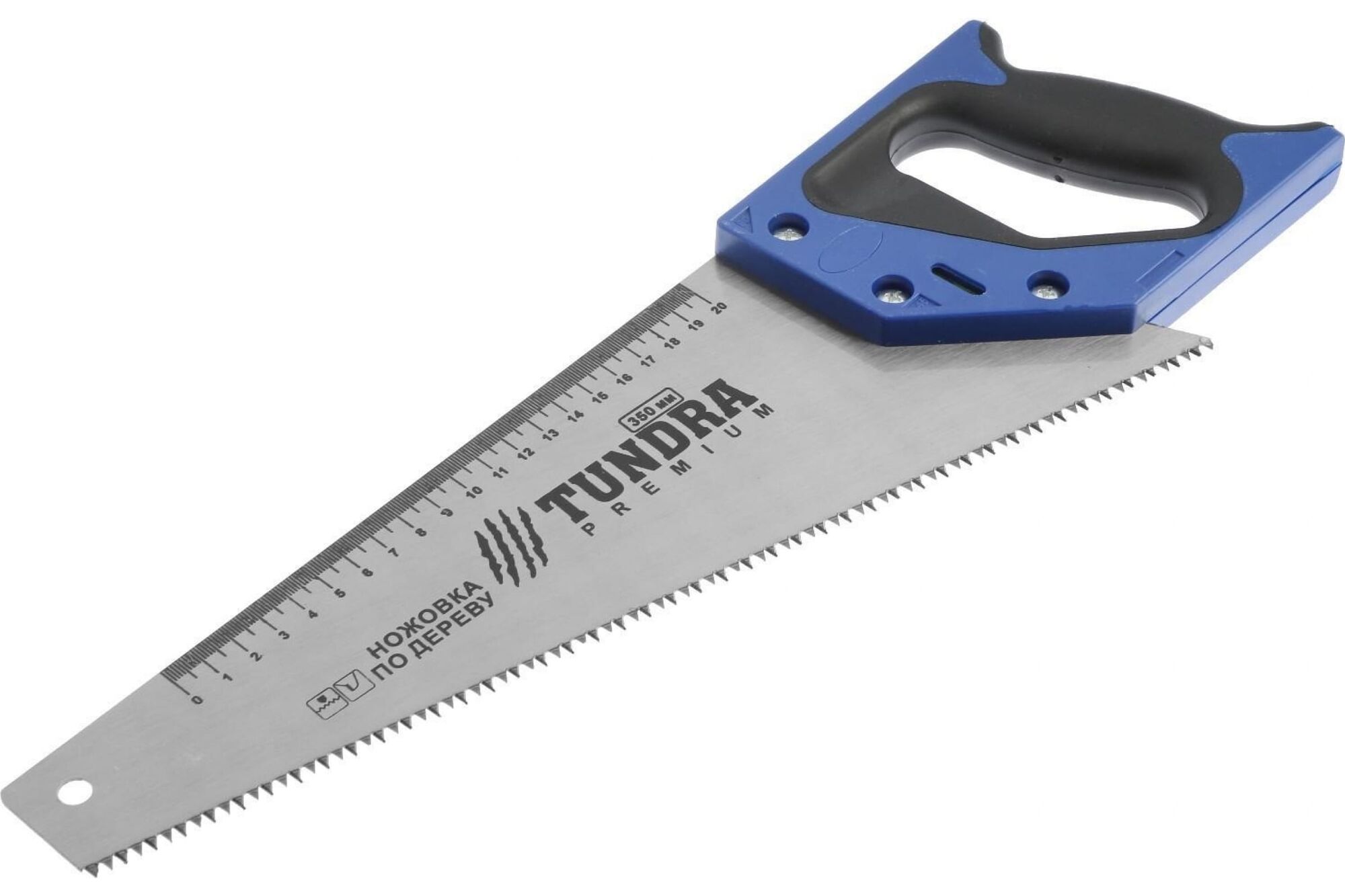 Ножовка по дереву TUNDRA 2К рукоятка, 2D заточка, каленый зуб, 7-8 TPI, 450 мм 5155400