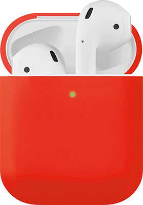 Чехол Moonfish MF-APC-032 (для Apple Airpods Soft Touch Antishock красный)