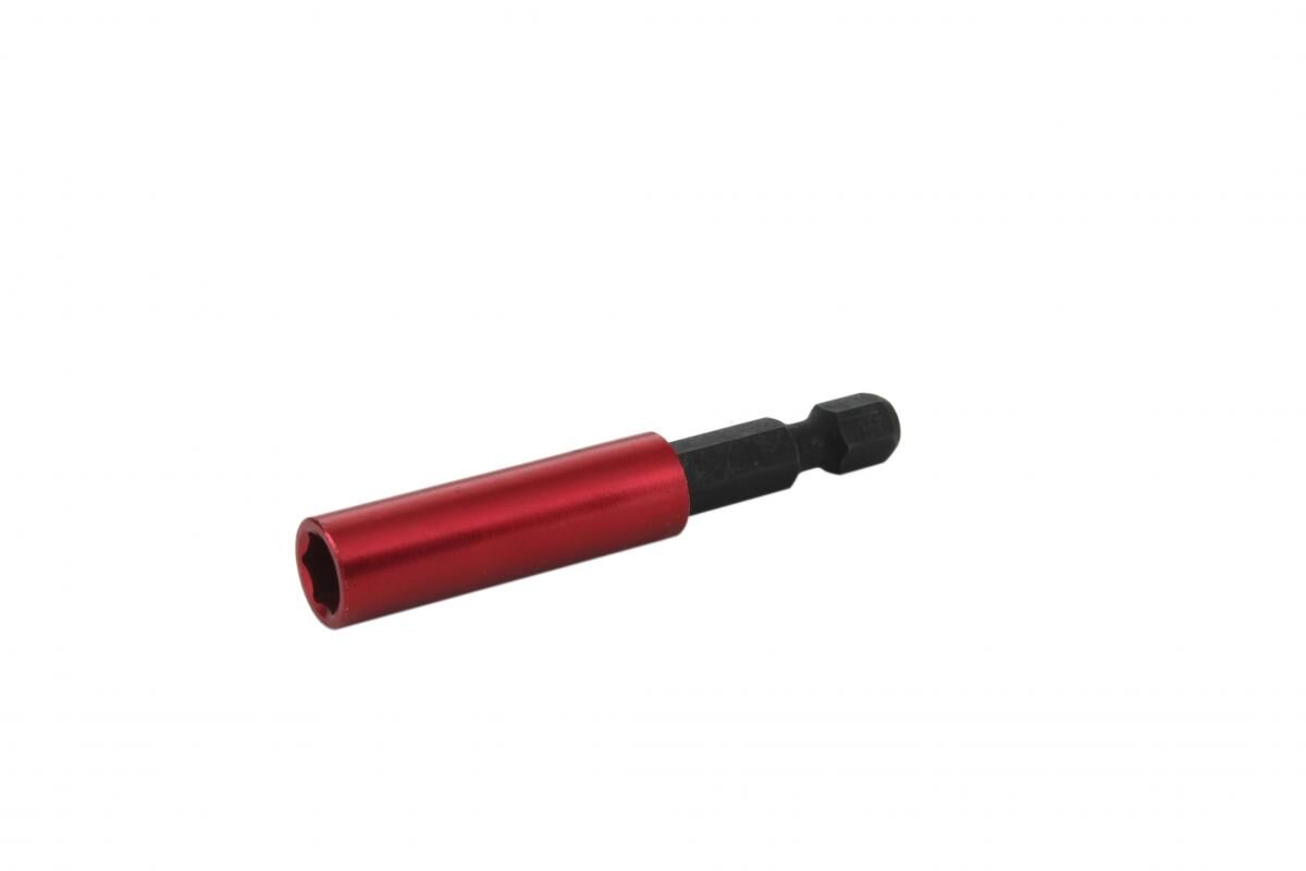 Адаптep для бит красный 60 mm (10) магнитный, 1/4, Novocraft